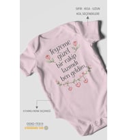 Teyzeye Özel Kısa Kollu Bebek Body %100 Pamuk