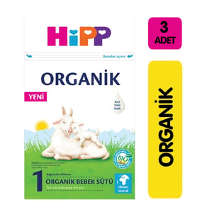 Hipp 1 Organik Keçi Sütü Bazlı Bebek Sütü 400 gr 3'lü Paket