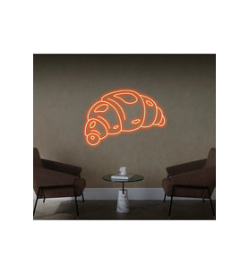 Kruvasan Şekilli Neon Tabela