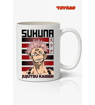 Jujutsu Kaisen Ryomen Sukuna Anime Temalı Beyaz Kupa Bardak Sevgiliye Arkadaşa Hediye