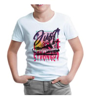 Sports Shoes  in Graffiti Style Beyaz Çocuk Tshirt