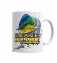 Fishing Florida Keys Dolphin Championship Kupa Bardak Porselen