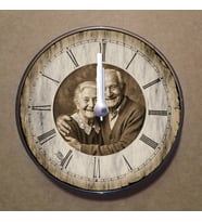 Kişiye Özel Magnet Saat Buzdolabı Saati Duvar Saati 11,5cm MS5004