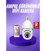 Northcity Wi-Fi 360° Full HD 1080p Ampül Güvenlik Kamerası - Kablosuz 24/7 İzleme