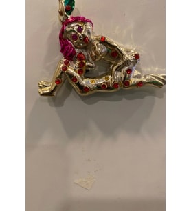 Magnet Playboy Tavşan Eroti k Figürlü Taşlı Metal Mıknatıs Magnet 3 (Gold)
