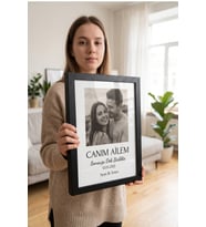 Kişiye Özel Aile Fotoğraf Çerçevesi Anlamlı Hatıra Hediyesi Dekoratif Ev ve Ofis Tasarımı