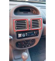 SİYAH RENK 2 ADET Renault Clio Reno Thalia Orta Kalorifer Fan Havalandırma Izgarası