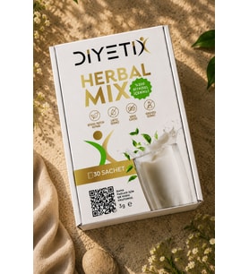 Diyetix Herbalmix Milk Günlük Beslenmeyi Destekleyen Bitkisel İçecek Karışımı 30 Şase 1 Aylık