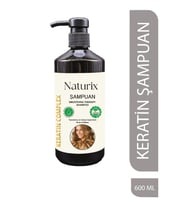 Naturix Keratin Şampuanı - Yıpranmış Saçlar için Tuzsuz, Paraben İçermeyen 600ml