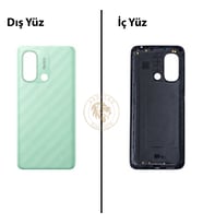 Xiaomi Redmi 12C Nane Yeşili Arka Pil Kapağı Batarya Kapağı Lazer Kesim Back Cover