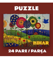 Pazil Bi Kurdî Bihar İlkbahar - Kürtçe Puzzle Yapboz (24 Pare/Parça - A5) (Çok Renkli)