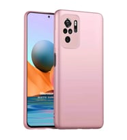 Microsonic Matte Silicone Xiaomi Redmi Note 10S Kılıf Rose Gold