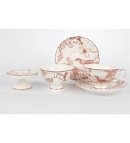 Toile De Rose 2li 5Prç Çay Fincan Seti 230cc Mutfak > Fincanlar