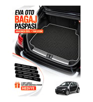 SMART FORFOUR (2004-2006) Uyumlu EVA Bagaj Paspası Araca Özel Siyah-Gri