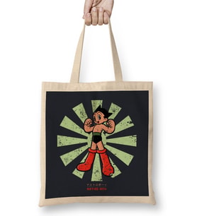 Astro Boy Retro Japanese Bez Çanta Uzun Saplı