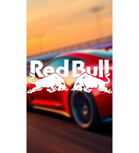 Redbull 20x8 Jdm Yazı Araba-motosiklet Cam Etiket Sticker Beyaz Renk