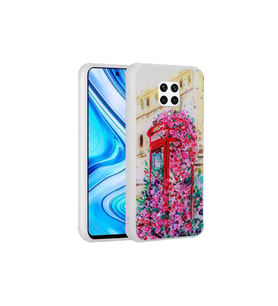 Xiaomi Redmi Note 9 Pro Uyumlu Kılıf Simli Desenli Kamera Korumalı Parlak Zore Popy Kapak