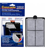 Cascade 300 GPH Aktif Karbonlu Akvaryum Filtre Kartuşları, 3'lü Paket