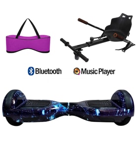 Citymate Elektrikli Kaykay Hoverboard Akıllı Denge 6.5 Inch + HoverKart + Çanta EXTREM PAKET D12