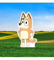 Ayaklı pano Bluey Chilli Ayaklı Pano 35 cm Turuncu Doğum Günü Masa Dekoru