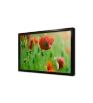 Kırmızı Çiçek Çerçeveli Mdf Tablo