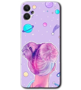 Galaxy A05 Kılıf HD Desen Baskılı Kılıf - Uzaylı Kız