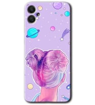 Galaxy A05 Kılıf HD Desen Baskılı Kılıf - Uzaylı Kız