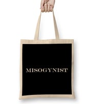 Misogynist Thin Text Bez Çanta Uzun Saplı