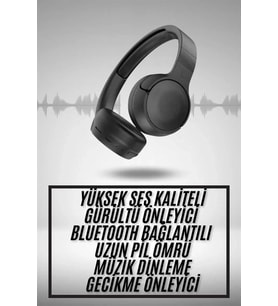 Yeni Nesil Kulak Üstü Bluetooth Kulaklık Type-c Girişli Yüksek Ses Kaliteli (Çok Renkli)