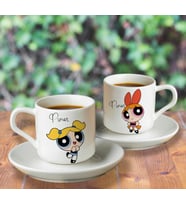 Powerpuff Girls Bubbles&Blossom Türk Kahvesi Fincanı Seti İkili Kişiye Özel