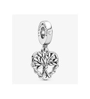 Kalp Aile Ağacı Sallantılı Charm
