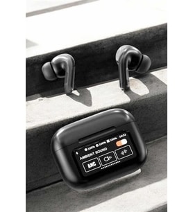 Kablosuz Bluetooth Kulaklık Ekranlı Uzun Şarj Süreli ANC Destekli