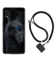 TCL 303 Kılıf Resimli Boyun Askılı İpli Desenli Silikon Series Dark Wolfs 1834