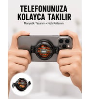 Telefon Soğutucu Led Işık Efektli Power Aparatlı Sessiz Ve Taşınabilir Model Yeni Nesil