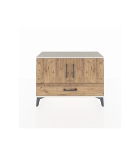 Arges Şifonyer 2 Raflı Tek Çekmeceli 2 Kapaklı 88x30x64 Aytaşı-Çam