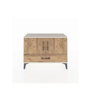 Arges Şifonyer 2 Raflı Tek Çekmeceli 2 Kapaklı 88x30x64 Aytaşı-Çam