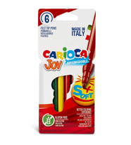 Carioca Joy Süper Yıkanabilir Keçeli Boya Kalemi 6 Renk (Karışık)