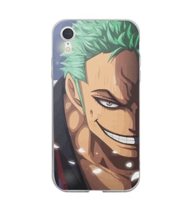 Iphone XR Uyumlu One Piece Zoro Tasarımlı Şeffaf Telefon Kılıfı