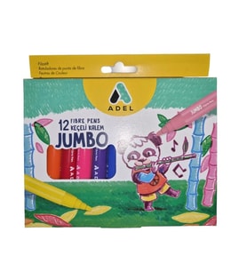 ADEL JUMBO KEÇELİ KALEM 12 RENK