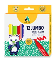 ADEL JUMBO KEÇELİ KALEM 12 RENK