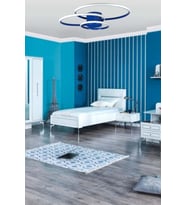 Sole Modern Tasarım Salon - Mutfak - Hol Beyaz Led 3 Lü Avize (Mavi)