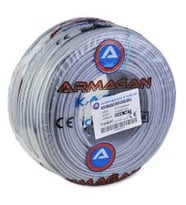 Armağan Cctv 4+1 (4X0.22MM) 250M - %100 Bakır 75 Ohm (Gri)