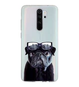 PrintiFy Xiaomi Redmi Note 8 Pro ile Uyumlu 1mm Slim Fit Köpek 3 050f Baskılı Şeffaf  Kılıf