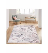 Rovigo Home Dijital Baskı Yıkanabilir Kaymaz Taban Salon Halısı RVG1420 80x300 cm (Pembe)