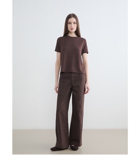 LCW Modest Kahverengi Regular Fit Geniş Paça Kadın Pantolon