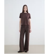 LCW Modest Kahverengi Regular Fit Geniş Paça Kadın Pantolon