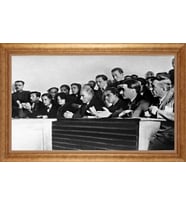 ALTIN ÇERÇEVELİ PASPARTULU TABLO CR187