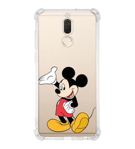 Huawei Mate 10 Lite  Köşe Korumalı Antişok Kapak Mickey Mouse Tasarımlı Şeffaf  Kılıf