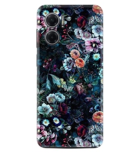 Xiaomi Redmi Note 11E Kılıf Resimli Desenli Baskılı Silikon Great Flowers 1304