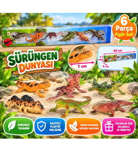 Sürüngen Dünyası 6 Parça Figür Seti-1